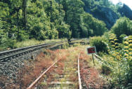 01.08.2005 die Strecke zum alten Rbelnder Bahnhof